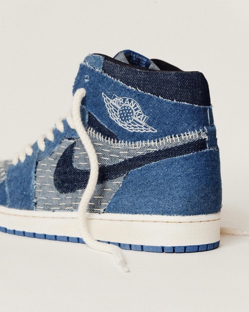 率先近賞日式傳統襤褸 Air Jordan 1 刺子繡定製鞋款