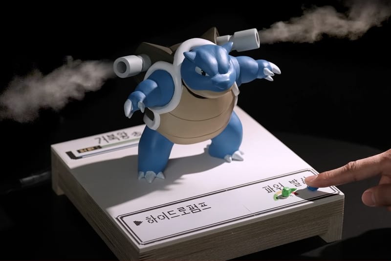 韓國設計師以 3D 打印筆手工製作「Blastoise 水箭龜」加濕器