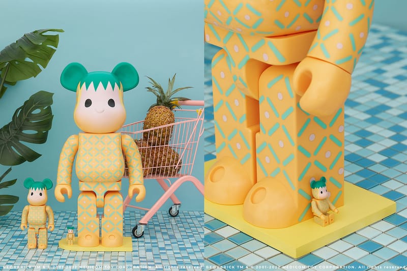 CLOT x Medicom Toy Pink Pineapple BE@RBRICK 最新聯名公仔正式登場