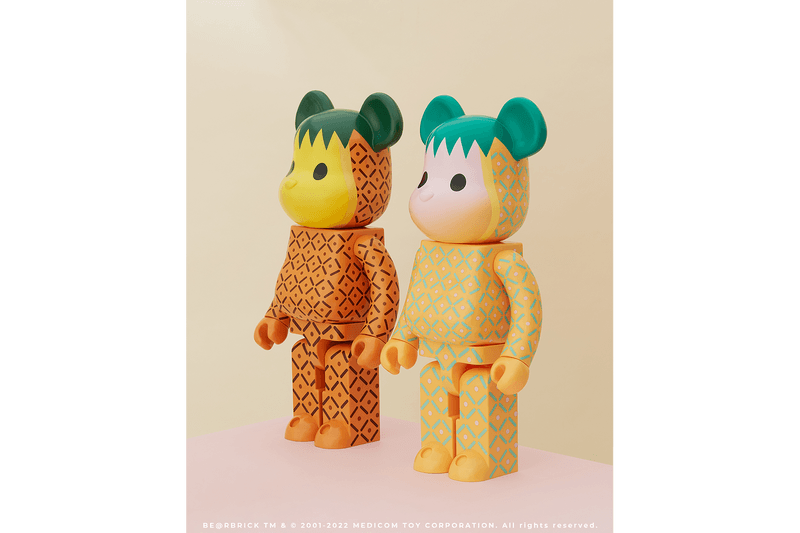 CLOT x Medicom Toy Pink Pineapple BE@RBRICK 最新聯名公仔正式登場
