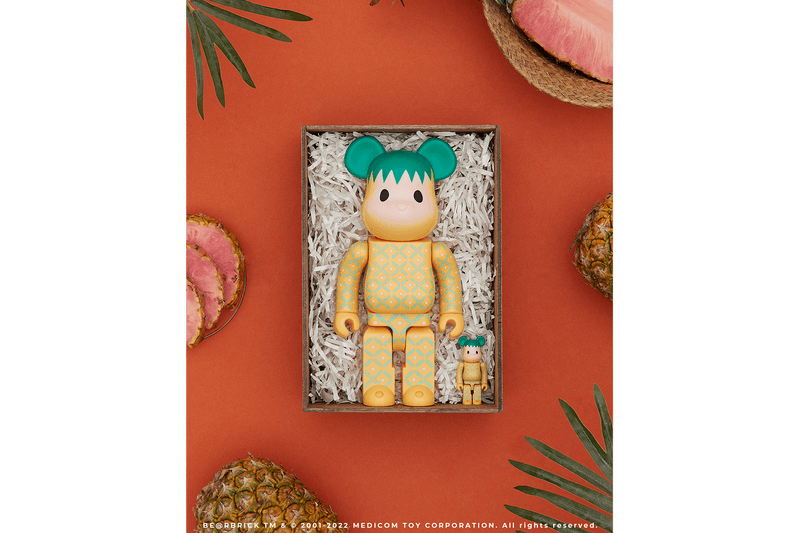 CLOT x Medicom Toy Pink Pineapple BE@RBRICK 最新聯名公仔正式登場