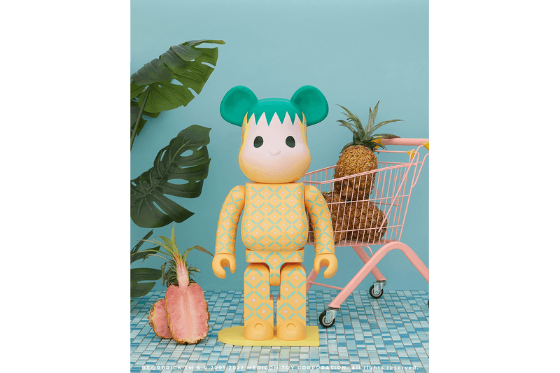 CLOT x Medicom Toy Pink Pineapple BE@RBRICK 最新聯名公仔正式登場
