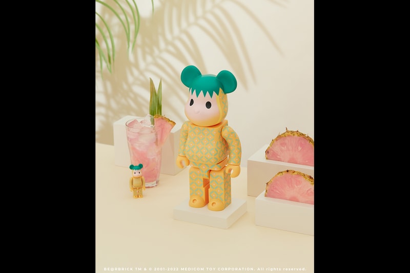 CLOT x Medicom Toy Pink Pineapple BE@RBRICK 最新聯名公仔正式登場