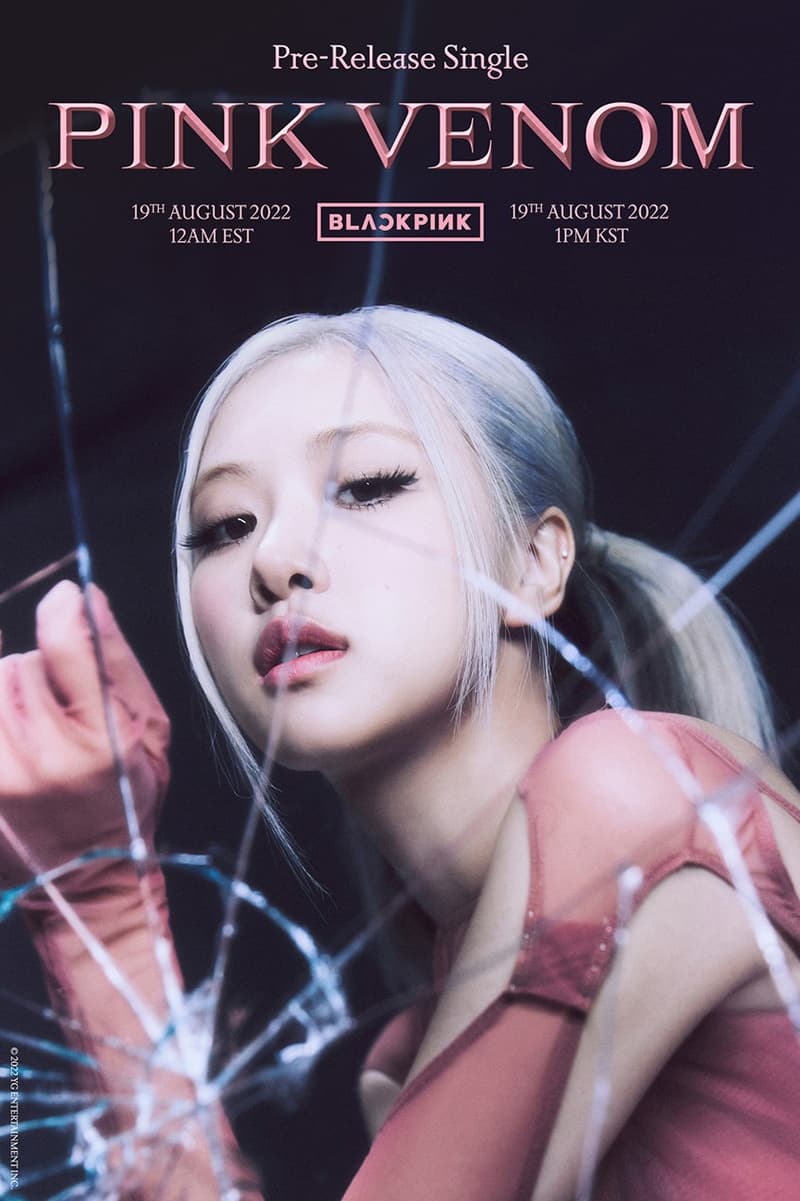 BLACKPINK 發佈全新單曲《Pink Venom》單人主題海報