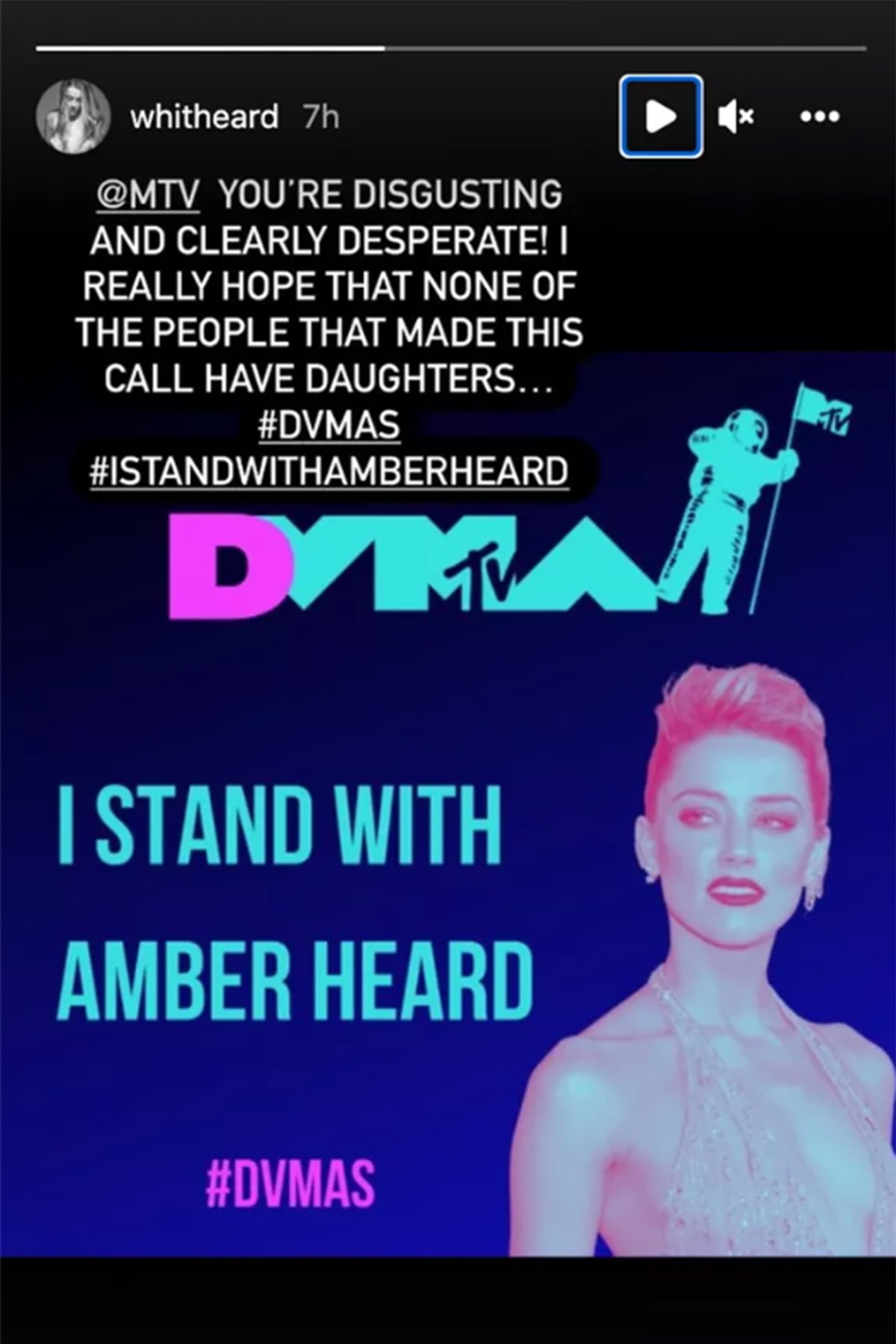 Amber Heard 妹妹痛斥 Johnny Depp 現身 MTV VMA 頒獎典禮一事