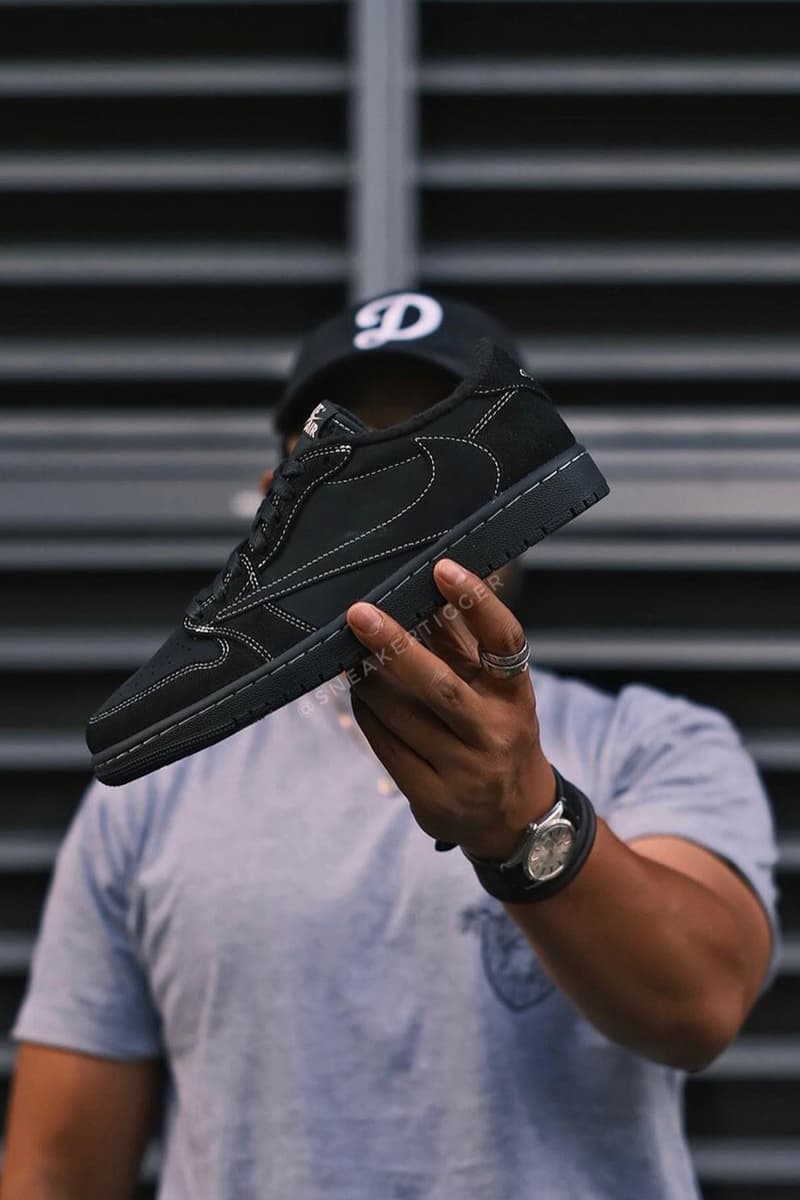 Travis Scott x Air Jordan 1 Low OG「Black Phantom」聯乘鞋款清晰圖輯發佈