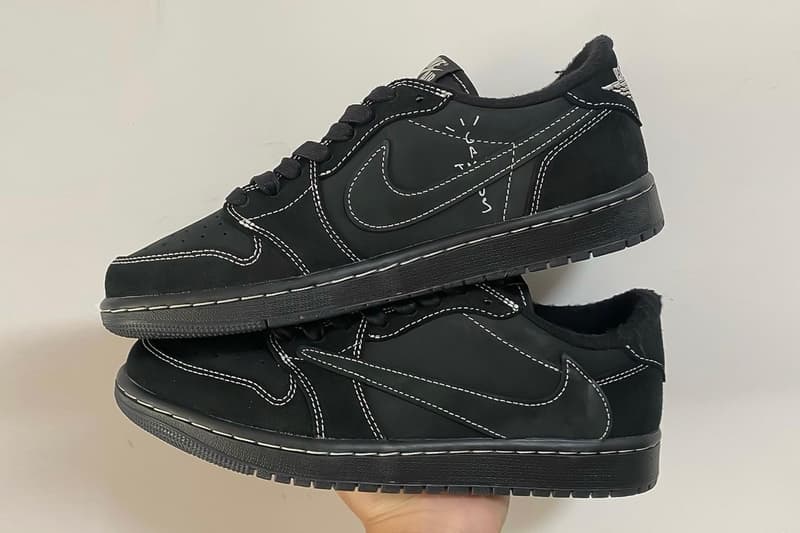 Travis Scott x Air Jordan 1 Low OG SP「Black Phantom」替換鞋帶樣貌率先公開