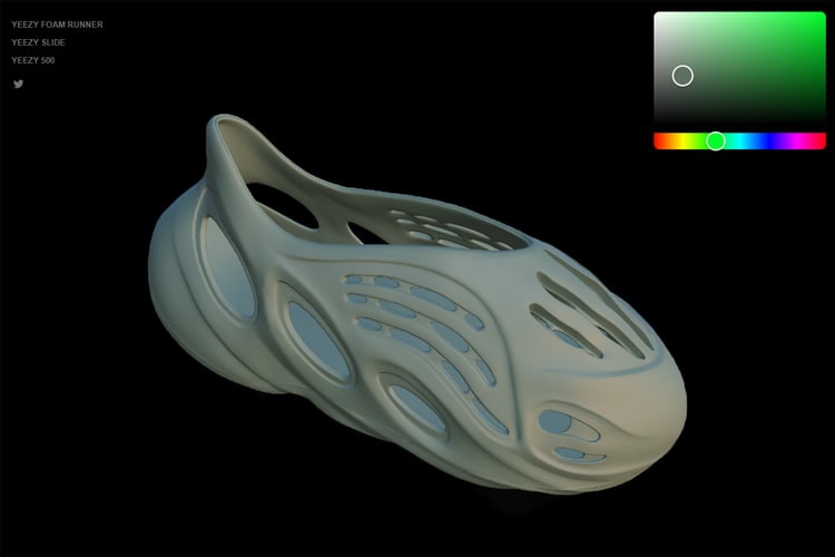 設計師打造 YEEZY Foam Runner、Slide、500 等鞋款配色定製頁面