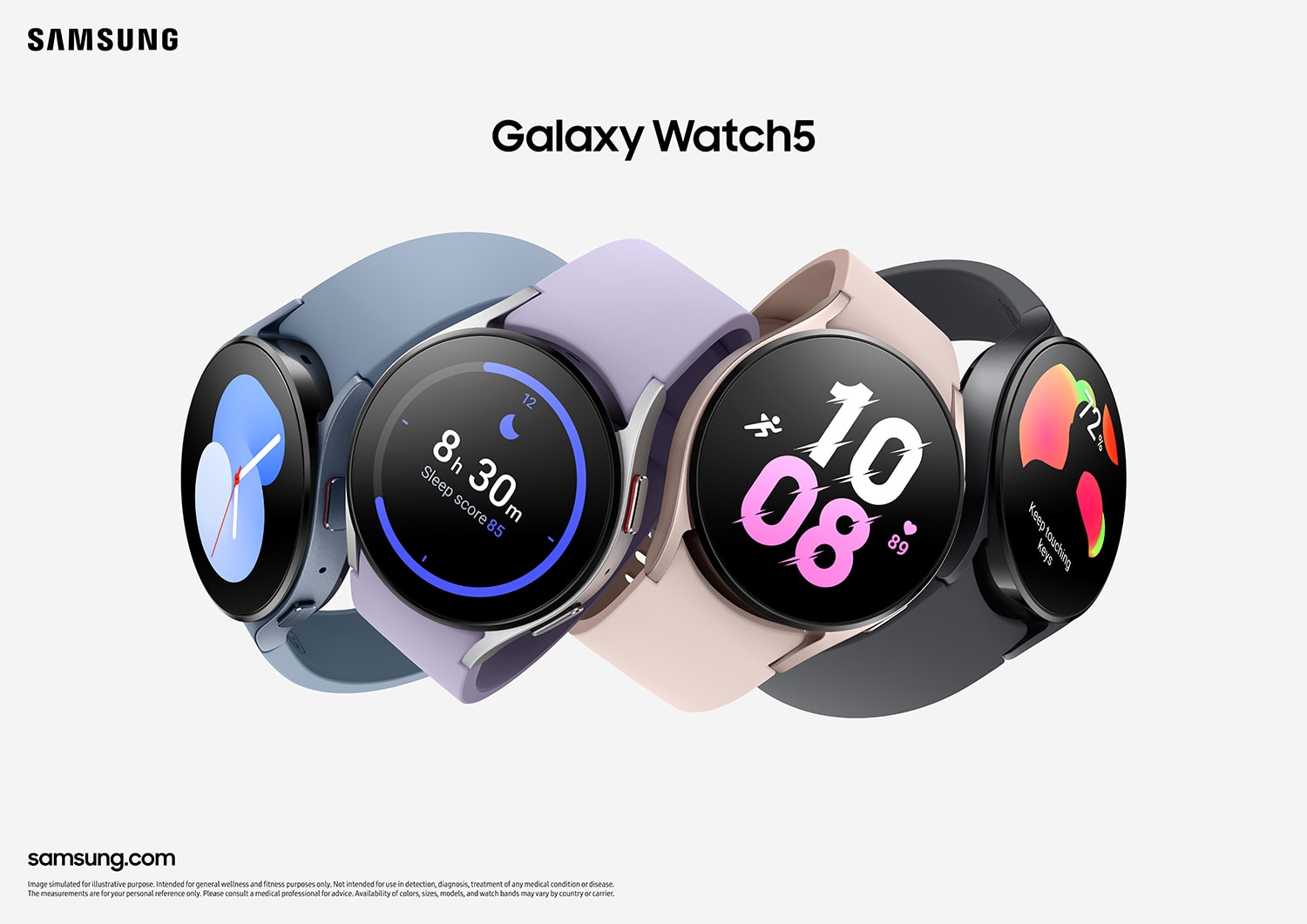 Samsung Galaxy Watch5 系列結合時尚感與功能性