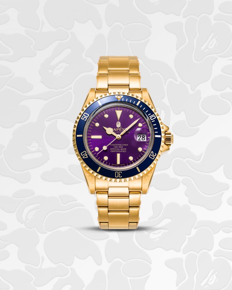 A BATHING APE® 全新 TYPE 1 BAPEX 系列錶款發佈