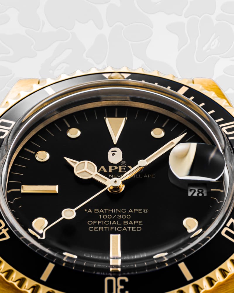 A BATHING APE® 全新 TYPE 1 BAPEX 系列錶款發佈