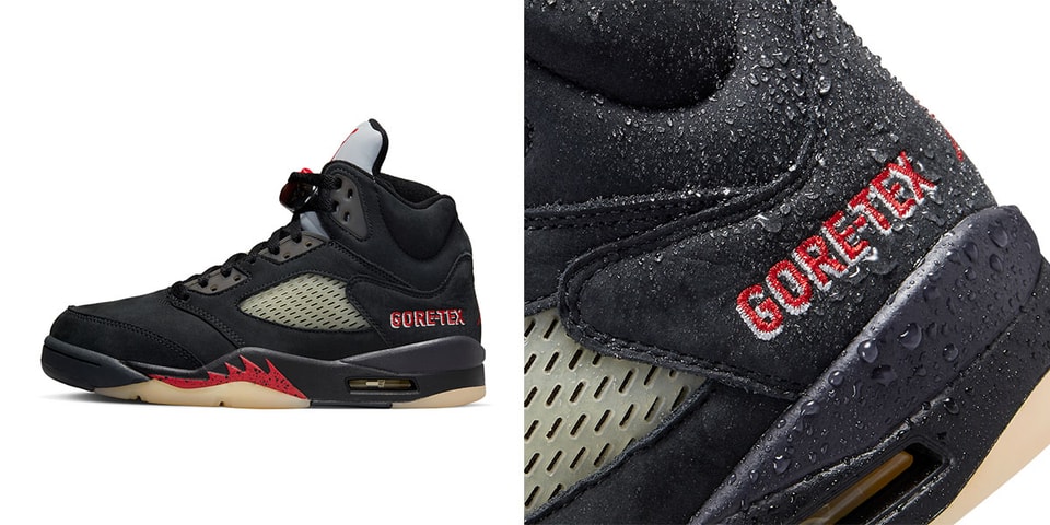 Jordan 5 gore tex off noir