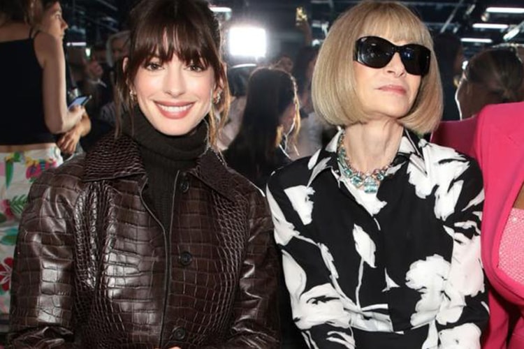 《穿著 Prada 的惡魔》畫面重現!Anne Hathaway 時裝周驚喜同框 Anna Wintour