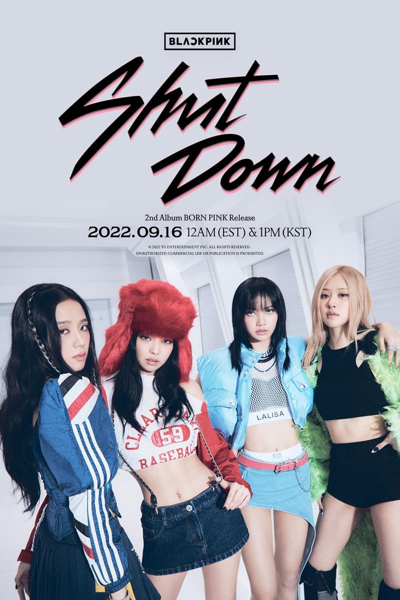 BLACKPINK 正式公開主打歌《Shut Down》海報、新專輯《BORN PINK》完整曲目