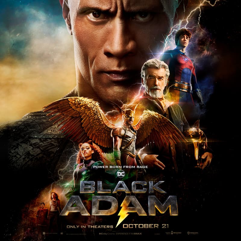 DC 反英雄電影《黑亞當 Black Adam》正式公開多張角色電影海報