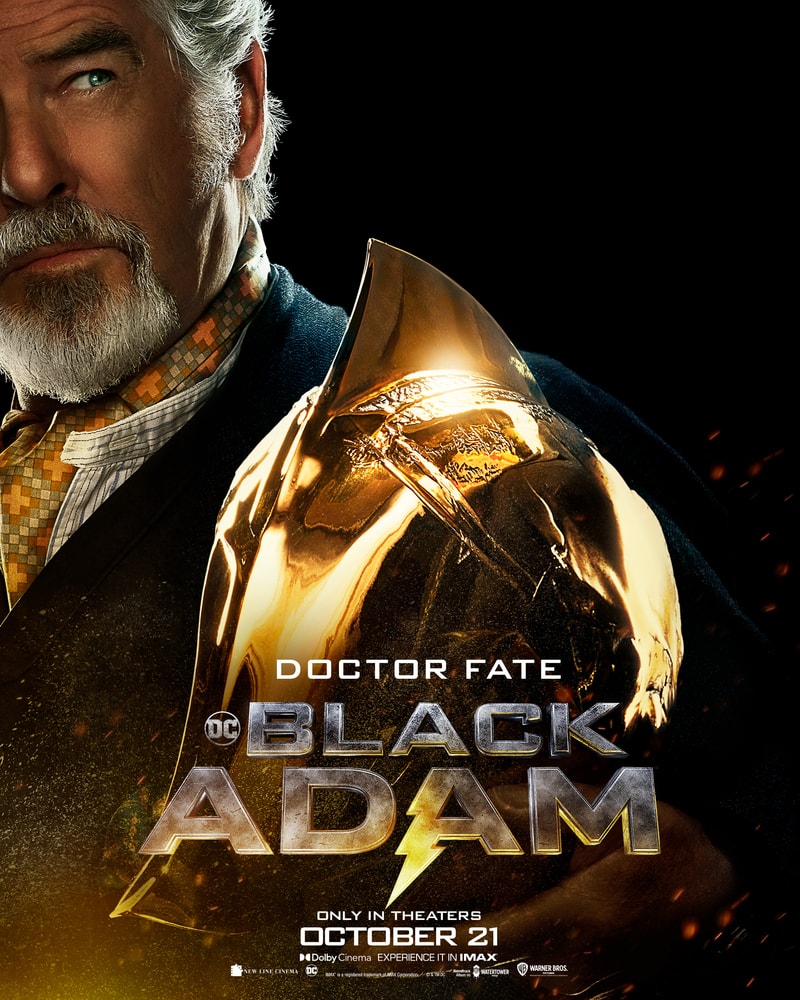 DC 反英雄電影《黑亞當 Black Adam》正式公開多張角色電影海報