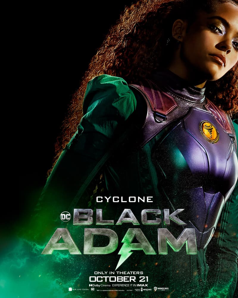 DC 反英雄電影《黑亞當 Black Adam》正式公開多張角色電影海報
