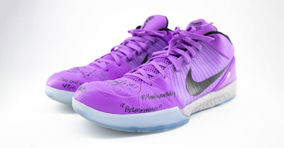 Devin Booker 親筆簽名實戰用 Nike Kobe 4 Protro 即將展開拍賣