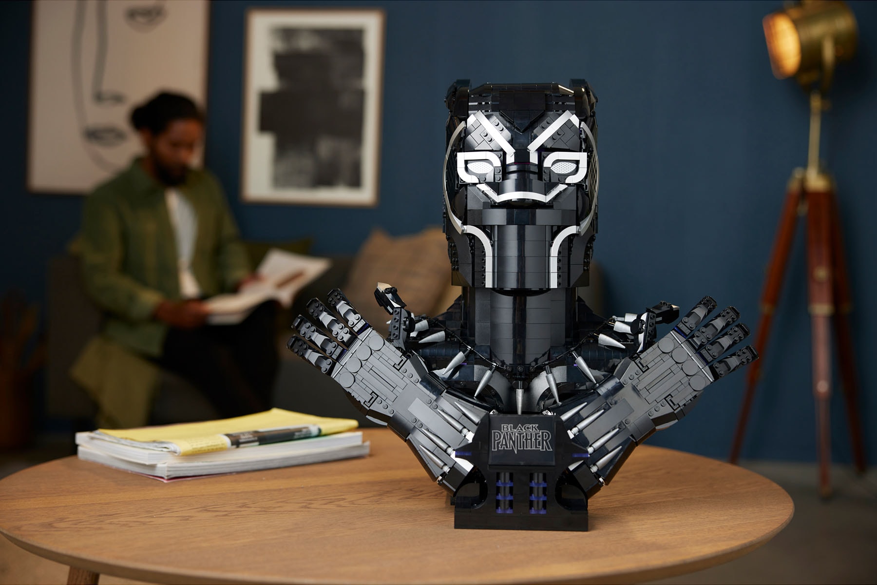 LEGO《黑豹 Black Panther》1/1 比例胸像積木正式亮相