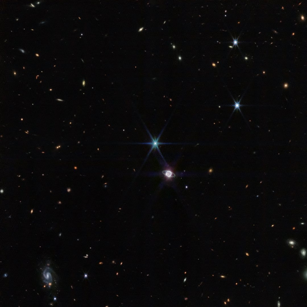 NASA 公開詹姆斯韋伯太空望遠鏡拍攝「海王星」圖像