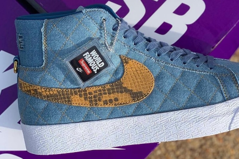 率先預覽 Supreme x Nike SB Blazer Mid 最新聯名配色「Industrial Blue」