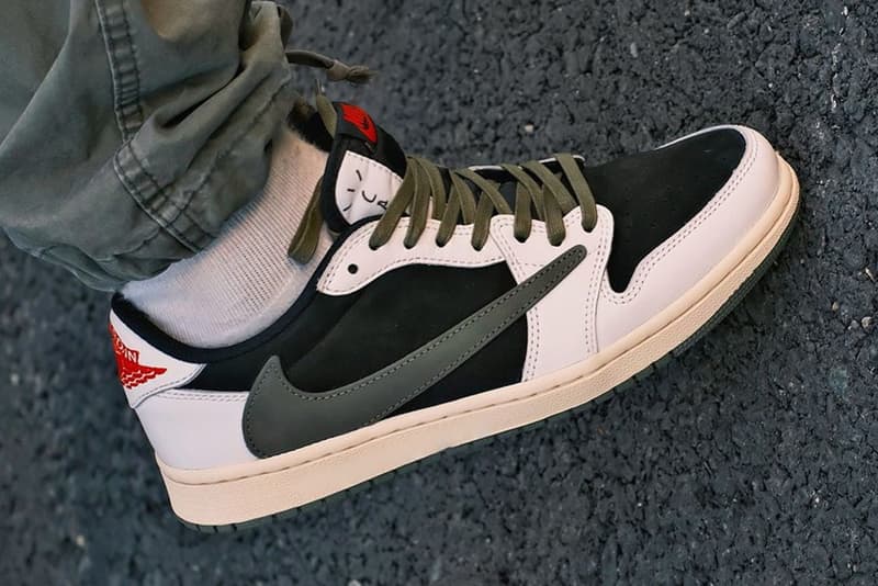 近賞 Travis Scott x Air Jordan 1 Low 最新聯名配色「Olive」