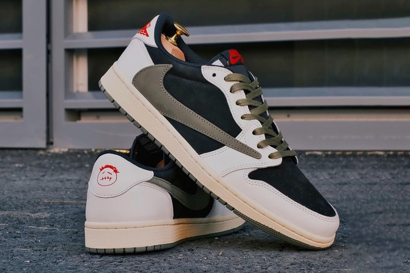 近賞 Travis Scott x Air Jordan 1 Low 最新聯名配色「Olive」