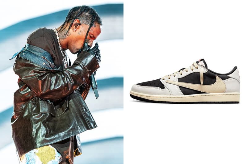 Travis Scott 率先著用 Air Jordan 1 Low「Sail/Black」未發售最新聯名配色