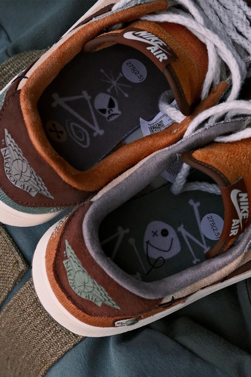 Zion Williamson x Air Jordan 1 Low OG「Voodoo」豐富細節圖輯公開