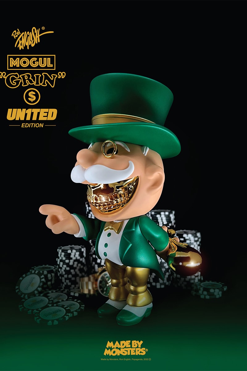 Ron English x Made By Monsters x UN1TED 再度推出「Mogul Grin」全新獨家限量公仔