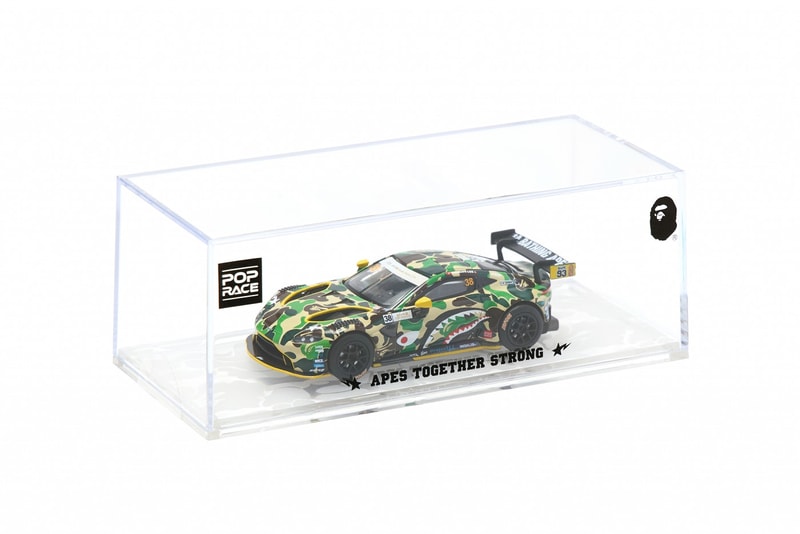 BAPE® x ASTON MARTIN GT3 聯名模型車即將登場