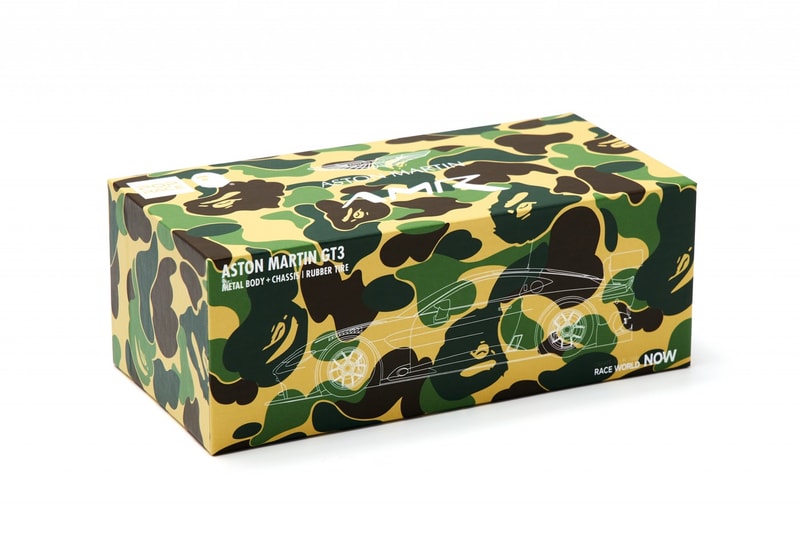 BAPE® x ASTON MARTIN GT3 聯名模型車即將登場