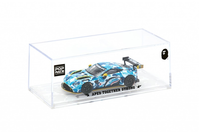 BAPE® x ASTON MARTIN GT3 聯名模型車即將登場
