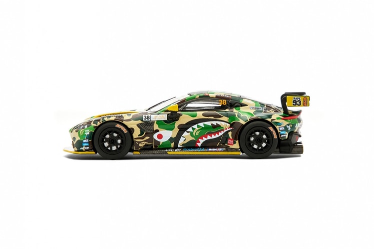BAPE® x ASTON MARTIN GT3 聯名模型車即將登場