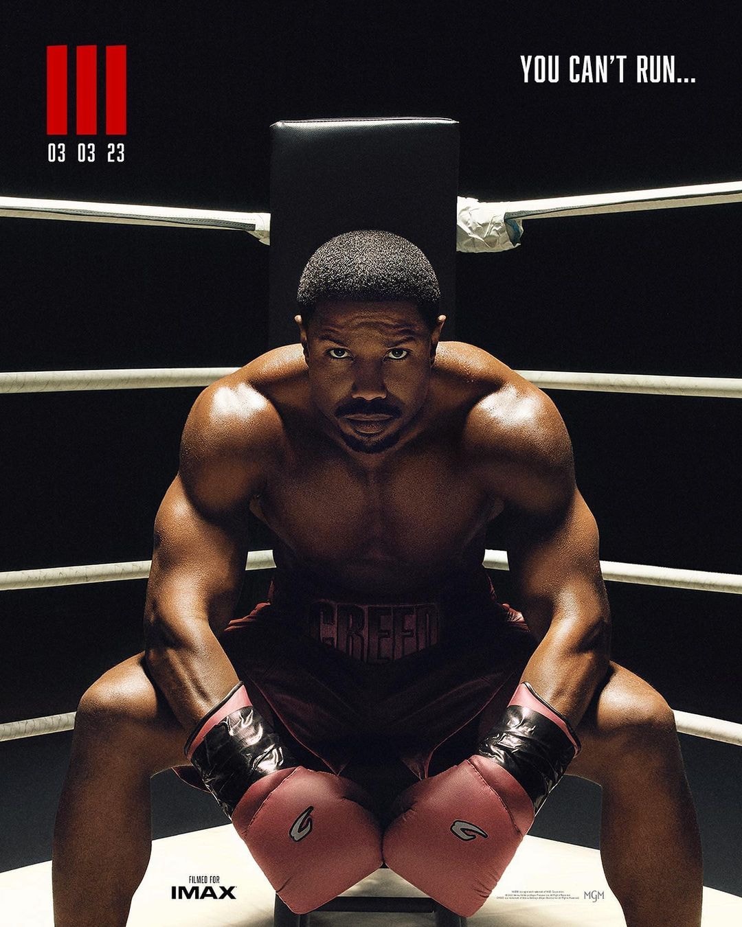 Michael B. Jordan 主演《金牌拳手/ 王者之後 Creed III》最新電影海報、上映日期公開