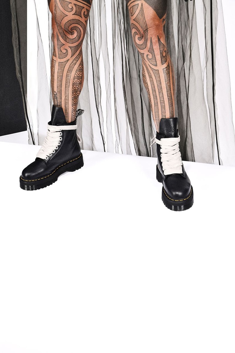 Rick Owens 再攜手 Dr. Martens 推出 2022 秋冬系列聯乘靴款