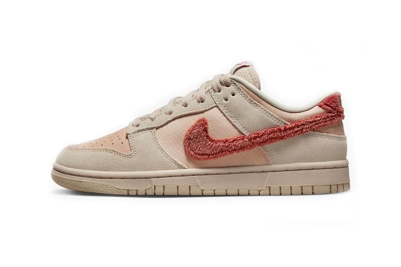 率先近賞 Nike Dunk Low 最新粉色絨毛款式「Terry Swoosh」