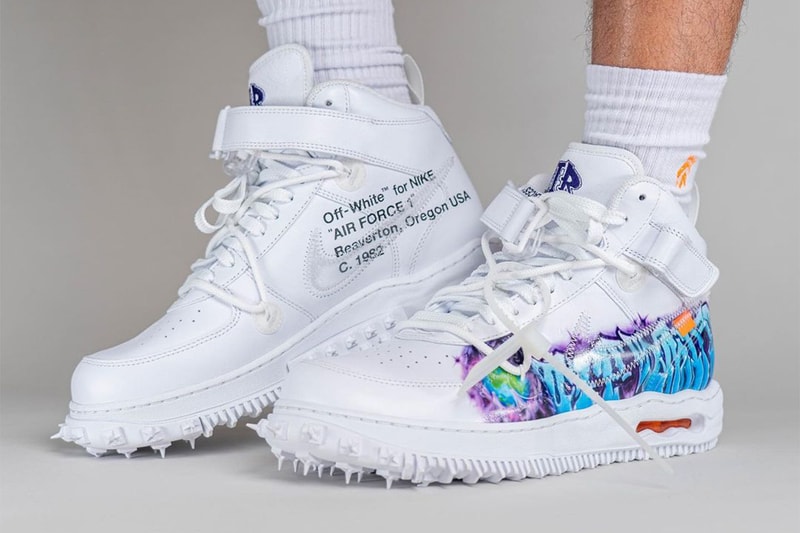 率先近賞 Off-White™ x Nike Air Force 1 Mid「Graffiti」上腳圖輯