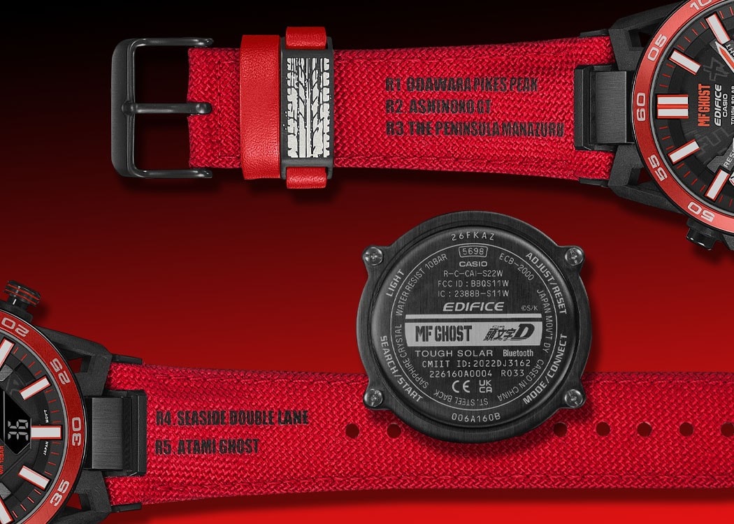 CASIO 攜手《頭文字 D》和續作《MF GHOST》推出全新三方聯名錶款