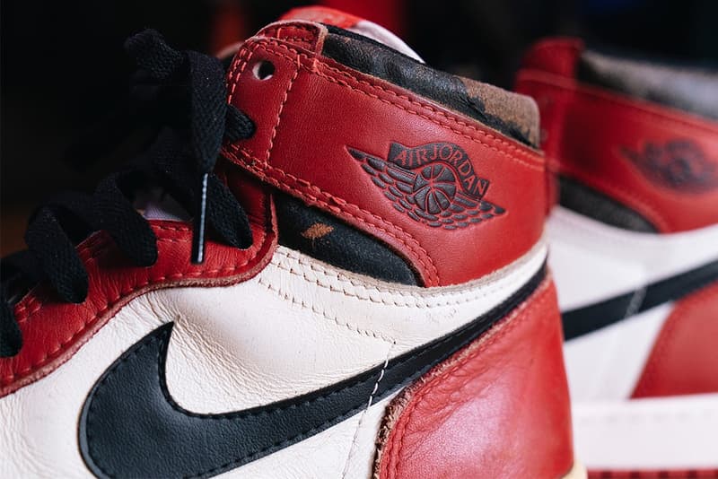 實際比對 1985 Air Jordan 1「Chicago」與 2022 Air Jordan 1「Lost & Found」