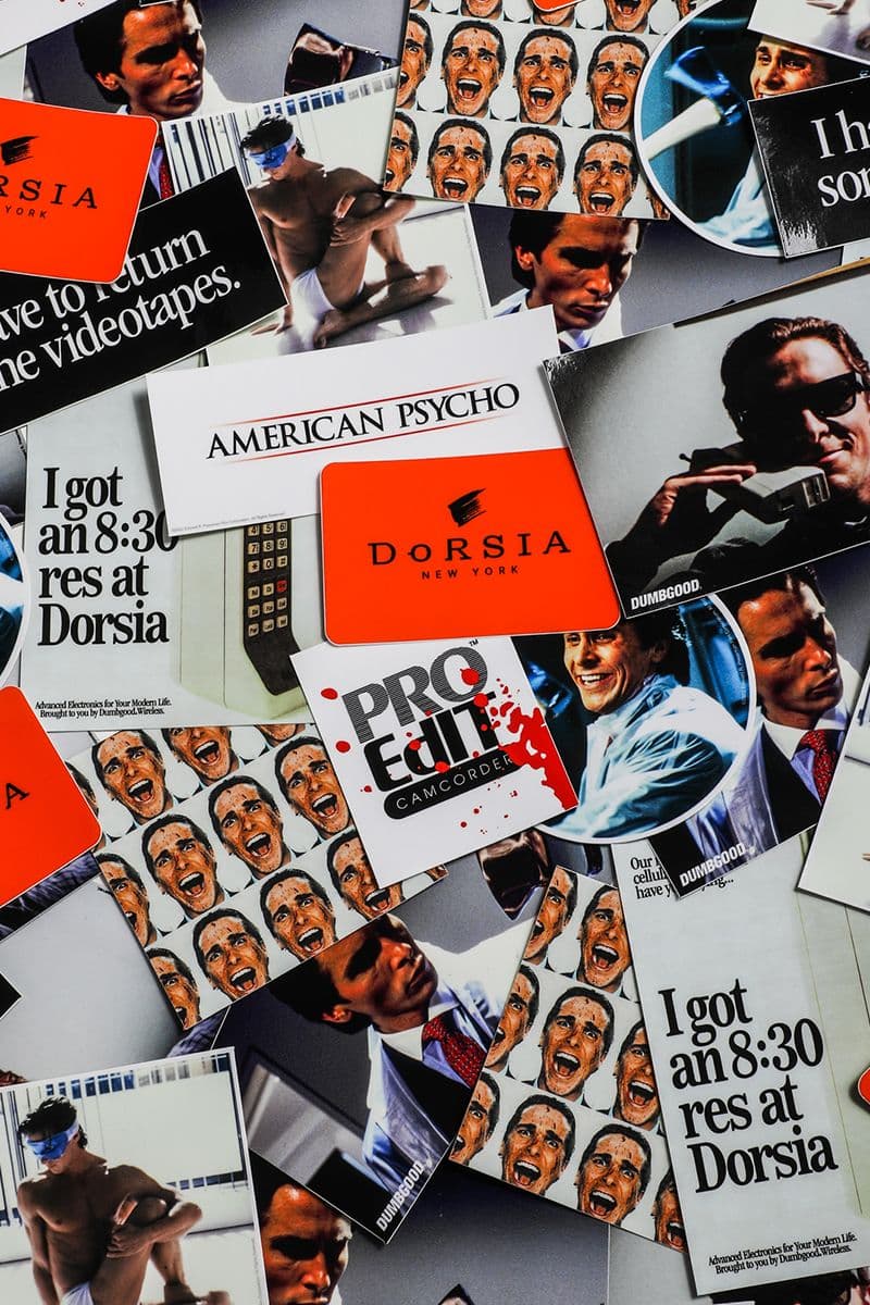 Dumbgood 正式發佈邪典電影《美國殺人魔 American Psycho》主題膠囊系列