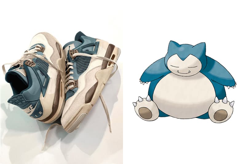 設計師打造 Air Jordan 4 全新「卡比獸 Snorlax」主題定製配色