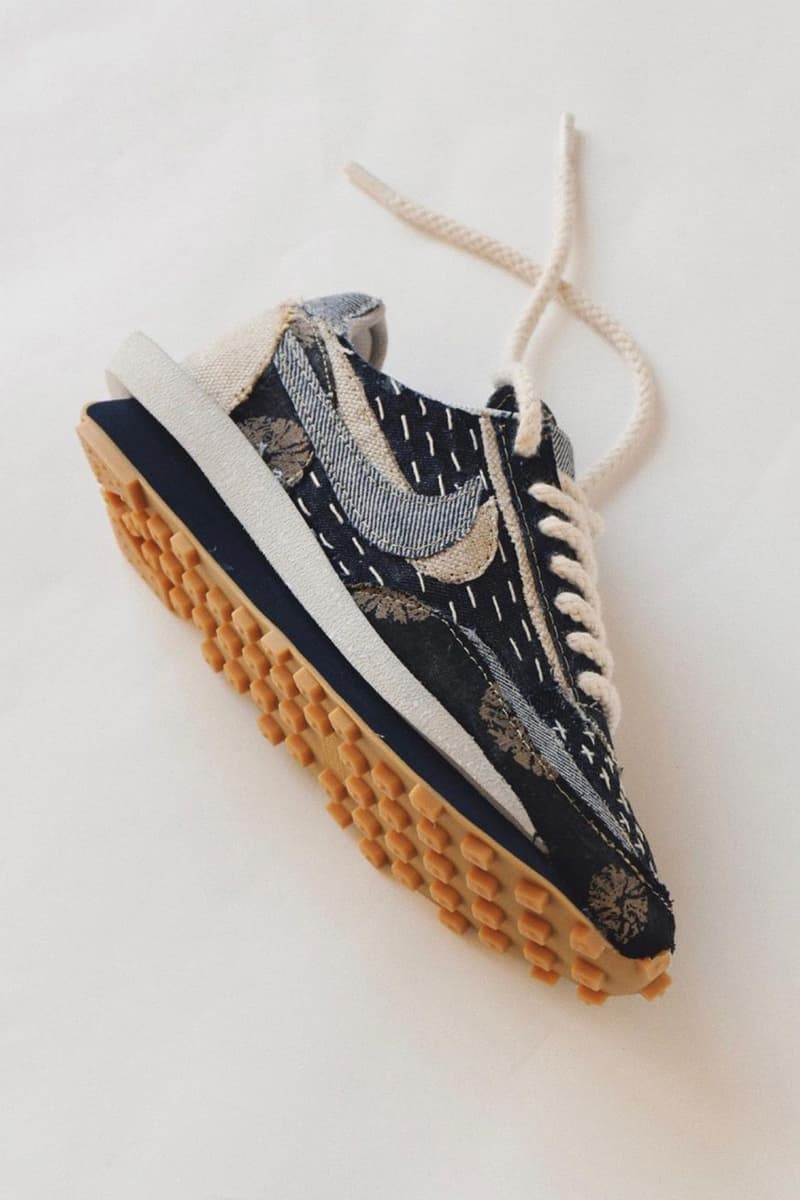 設計師打造 sacai x CLOT x Nike LdWaffles 全新「Dark Indigo Boro」定製鞋款