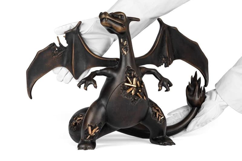 Daniel Arsham 最新雕塑作品「BRONZE CRYSTALIZED CHARIZARD」登場