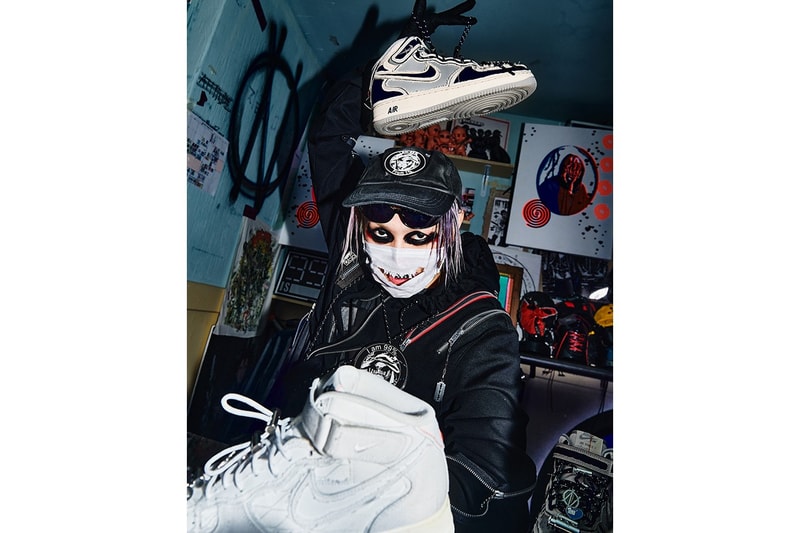率先近賞 99%IS- x GR8 定製版本 Nike Air Force 1 Mid「雙層可撕裂設計」鞋款