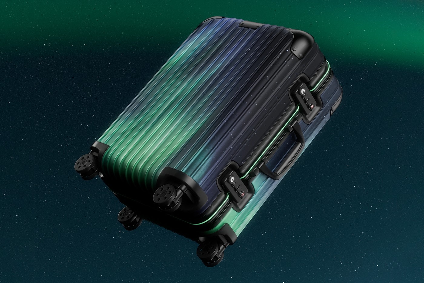 RIMOWA 推出限量 1,000 枚極光風格別注行李箱