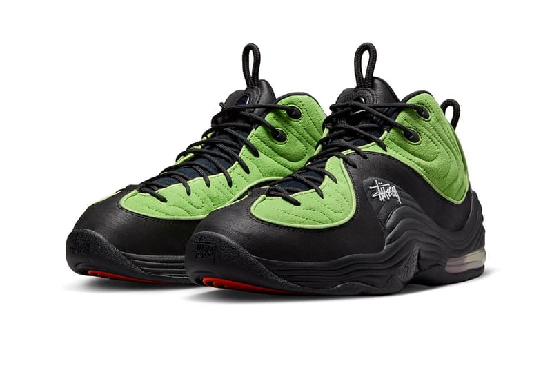 Stüssy x Nike Air Max Penny 2 最新聯名配色「Black/Green」率先亮相