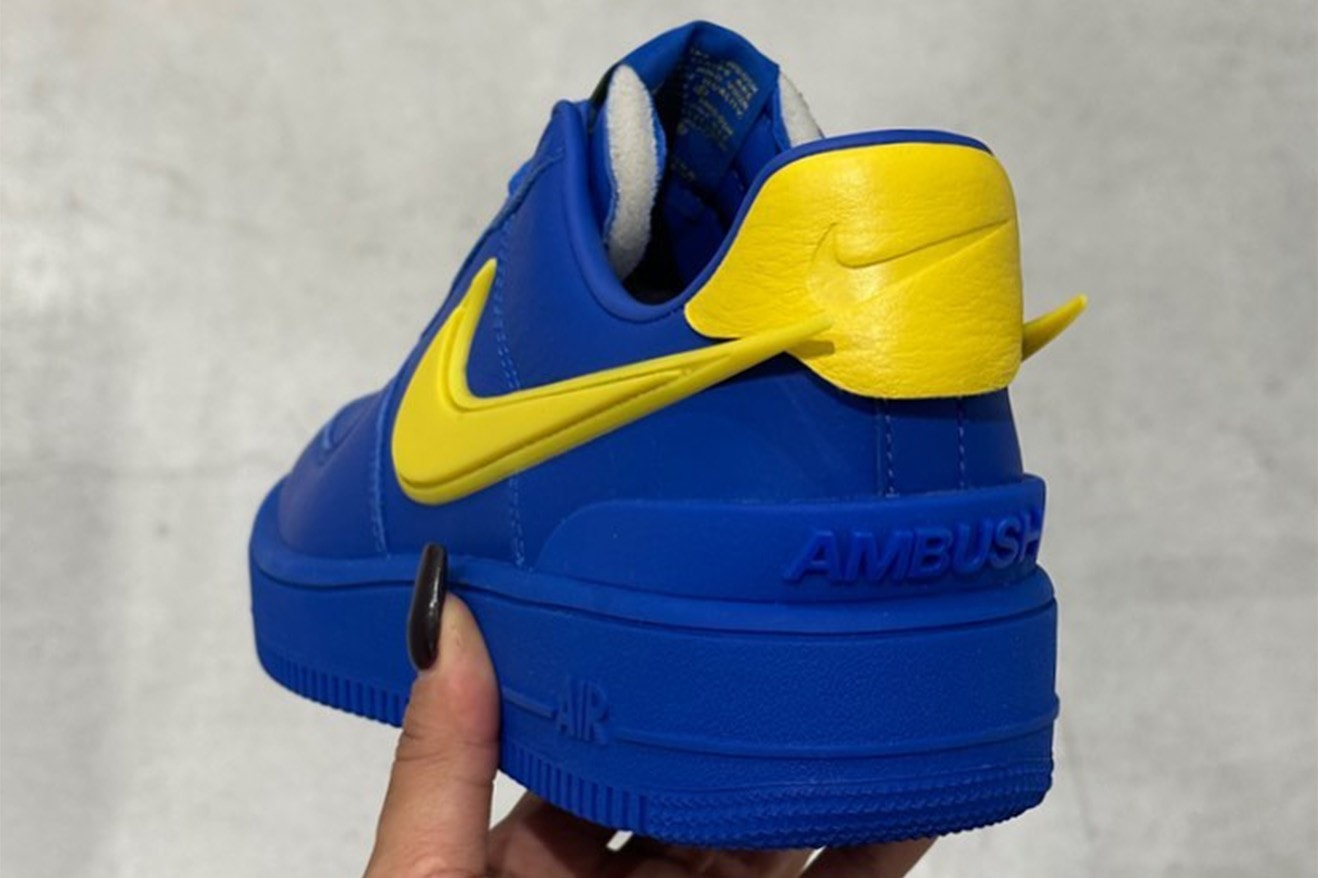 Yoon Ahn 率先曝光 AMBUSH x Nike Air Force 1 最新聯名藍色鞋款