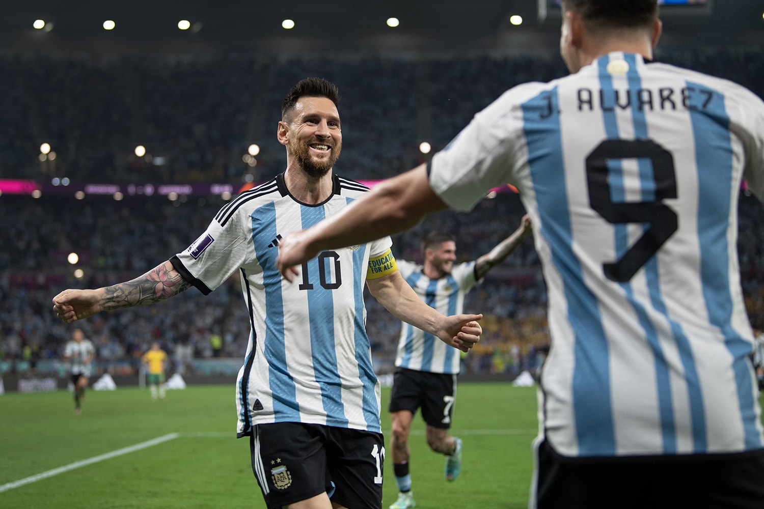 2022 世界盃－Lionel Messi 第一千場出賽上演精彩進球 阿根廷擊敗澳洲晉級八強