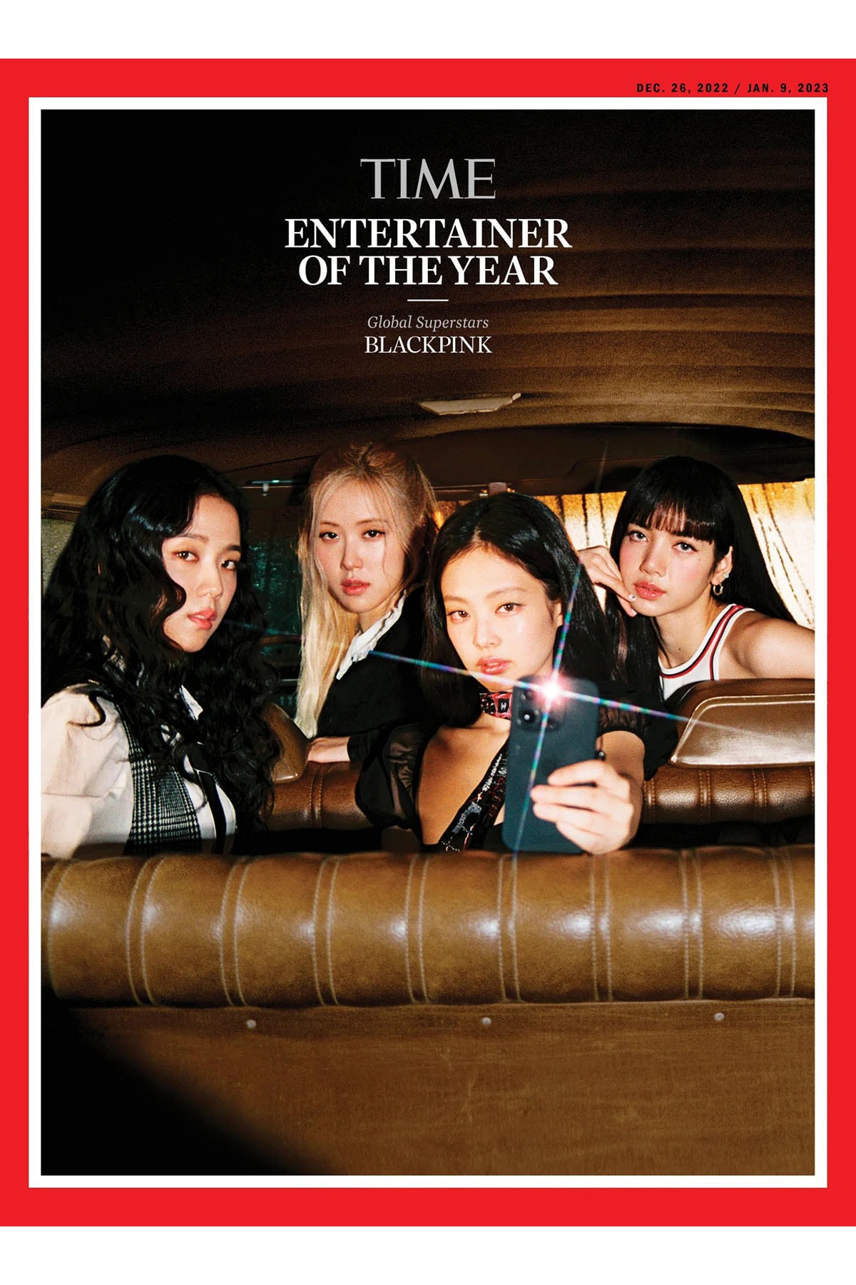 BLACKPINK 全員合體以 2022 年度藝人之姿登《TIME》雜誌封面